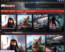 Game X Oyun İçin Mükemmel Blogger Teması