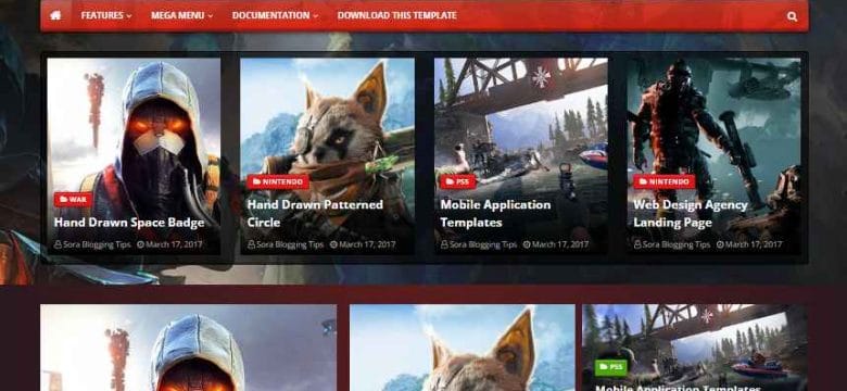 Game X Oyun İçin Mükemmel Blogger Teması