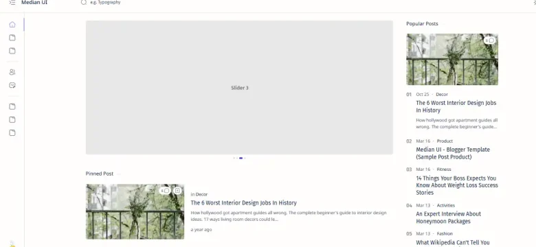 Median UI 1.6 Premium Blogger Teması