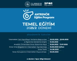 2025/2 Antrenör Temel Eğitim Sınavı Başvuruları
